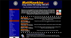 Desktop Screenshot of matthawkins.co.uk